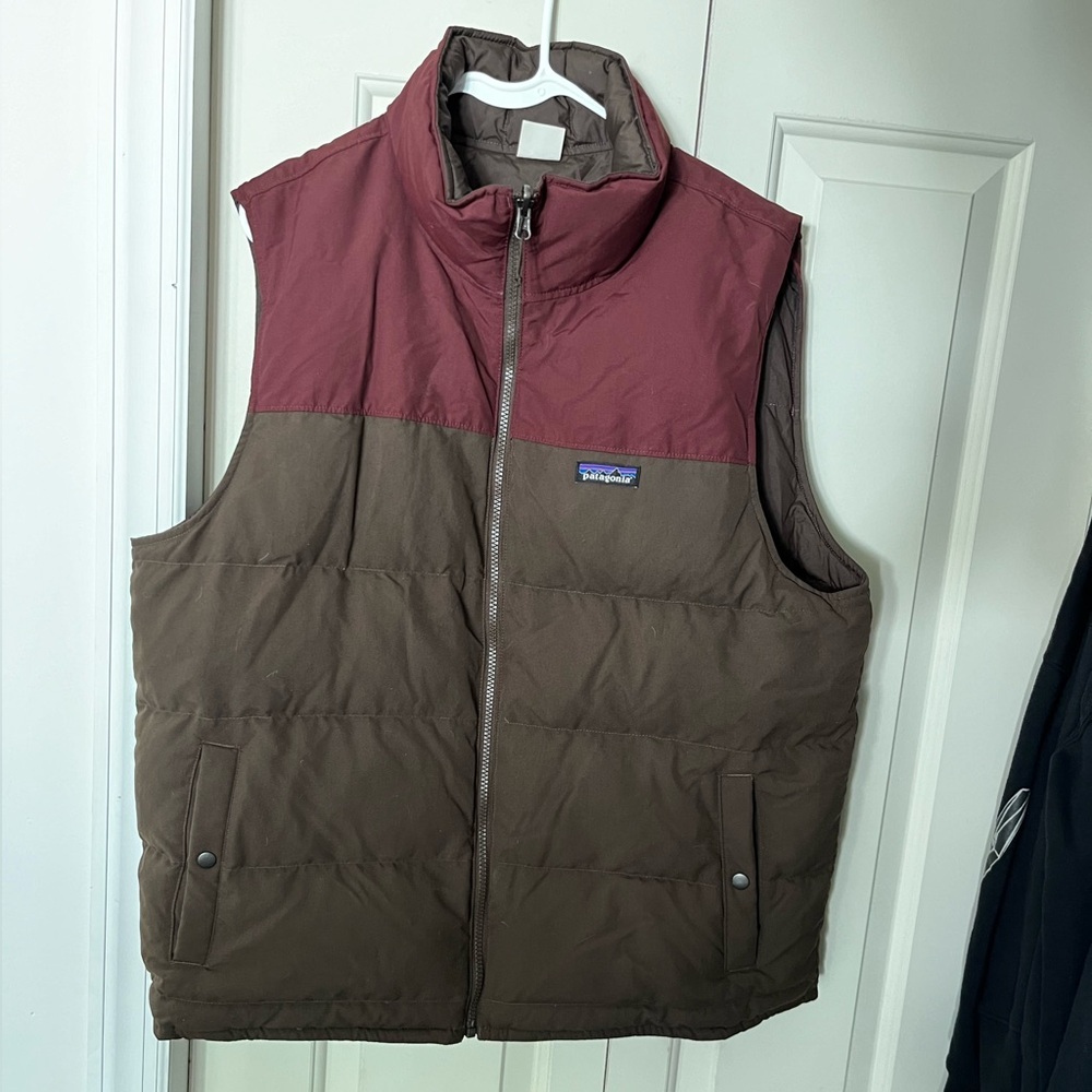 Patagonia zip up reversible vest